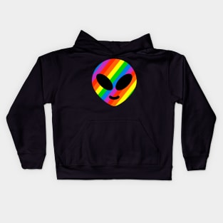 Gay pride alien Kids Hoodie